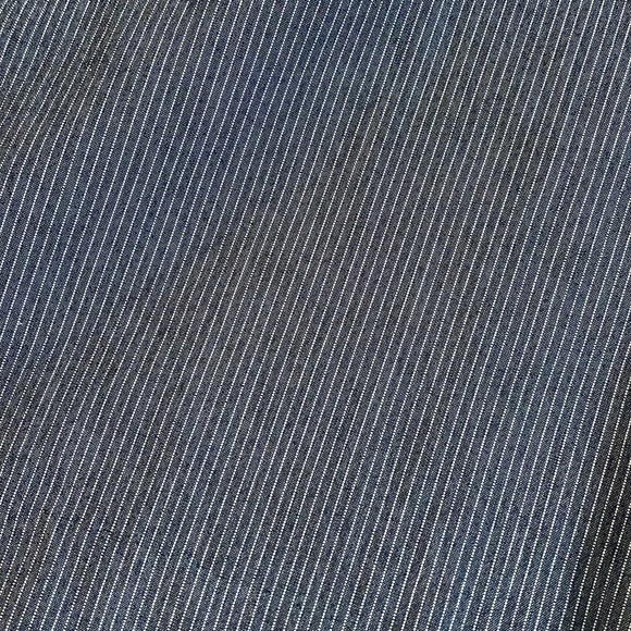 New York and Company Gray and White Pinstripe Office Bermuda Shorts Size 8 - Picture 2 of 6